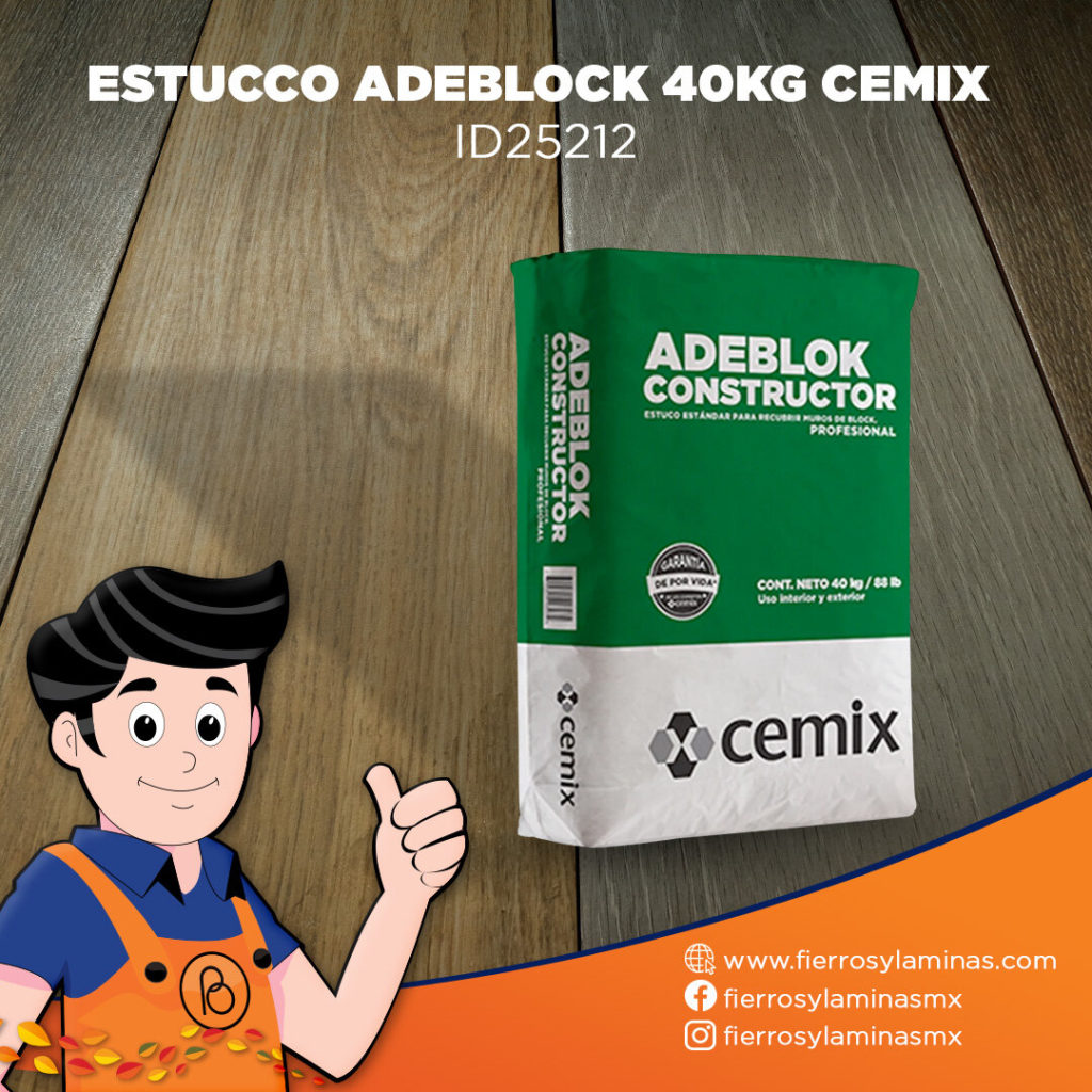 ESTUCCO ADEBLOCK CEMIX