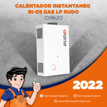 Calentador Instantaneo Gas LP Rudo