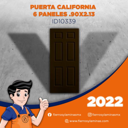 Puerta california 6 paneles