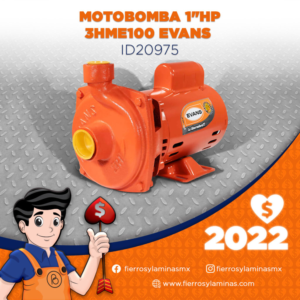 MOTOBOMBA EVANS 1″HP